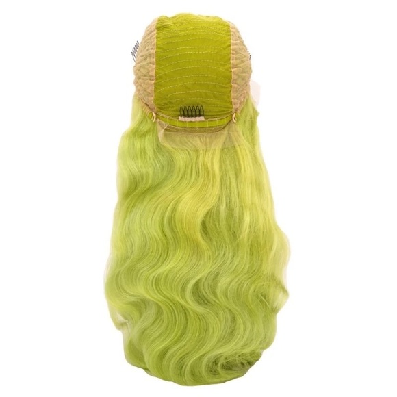 New Emerald Green Front Lace Wig 14” main image 8